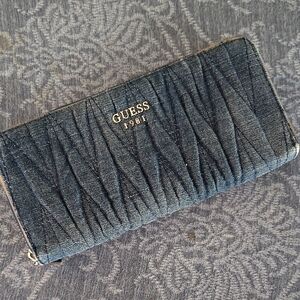 Guess Navy Textured Wallet